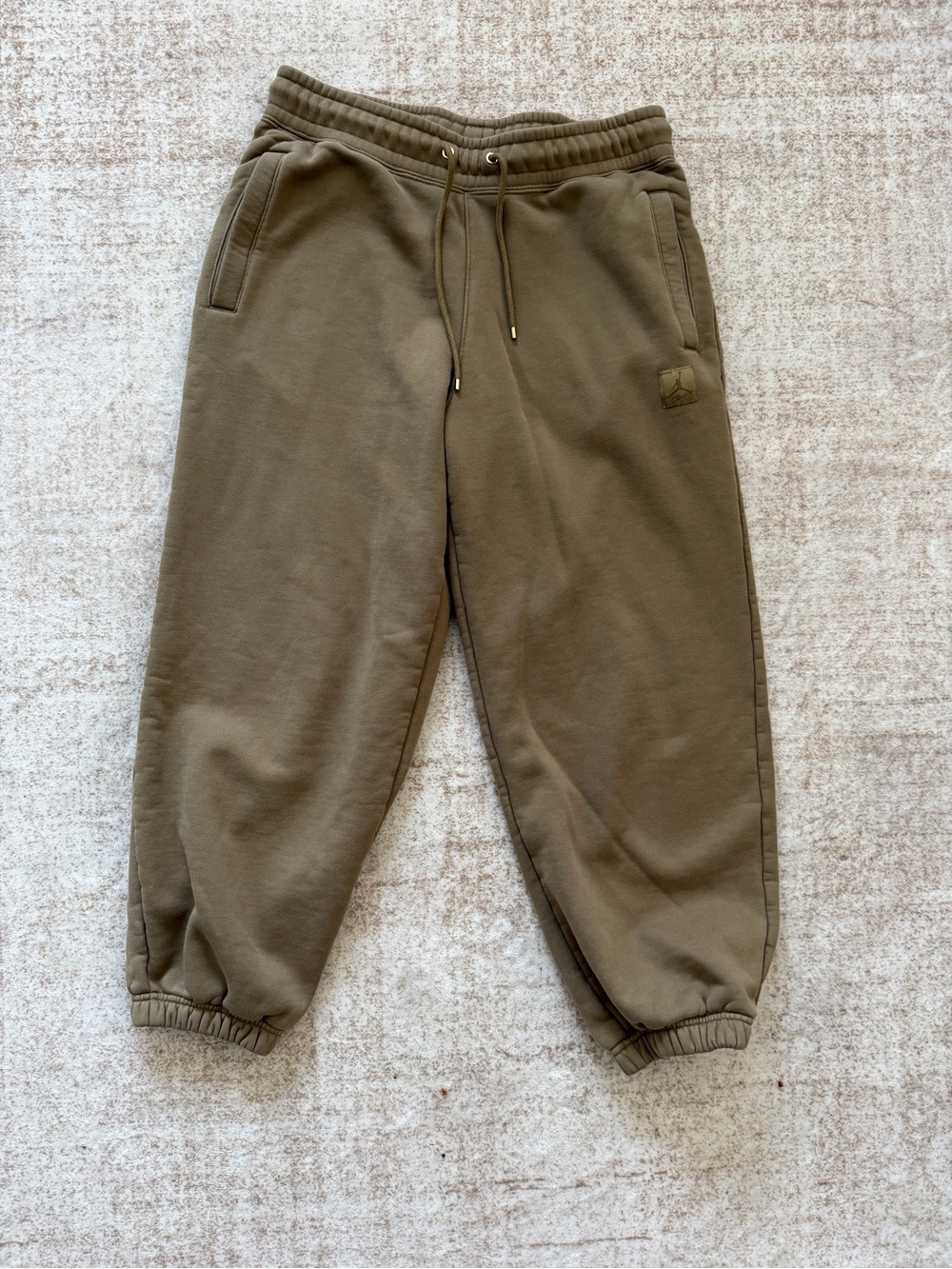 Jordan Flight Fleece Sweatpants Women’s M Kelp Olive Loose Fit FB5113-395